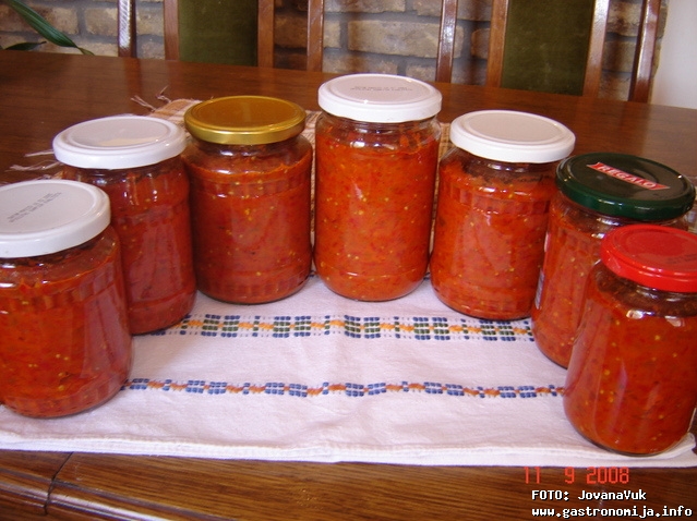 ajvar od kuvanih paprika ajvar od kuvanih paprika